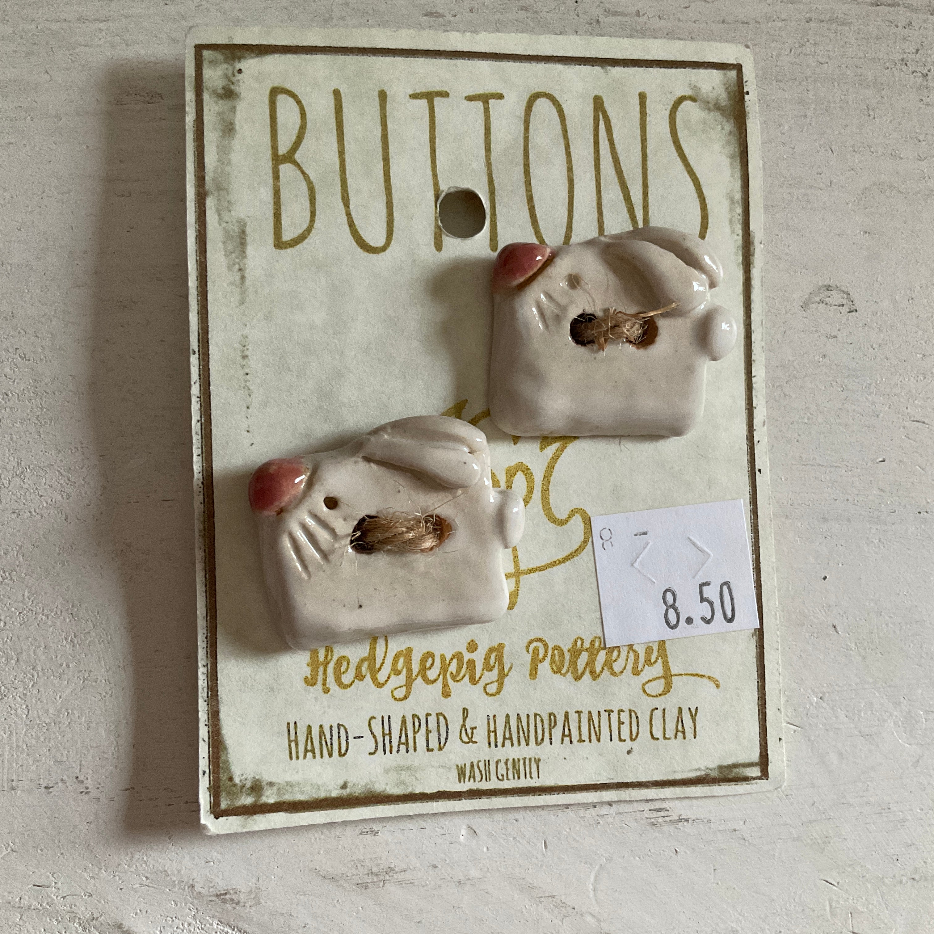 Hedgepig Pottery Buttons