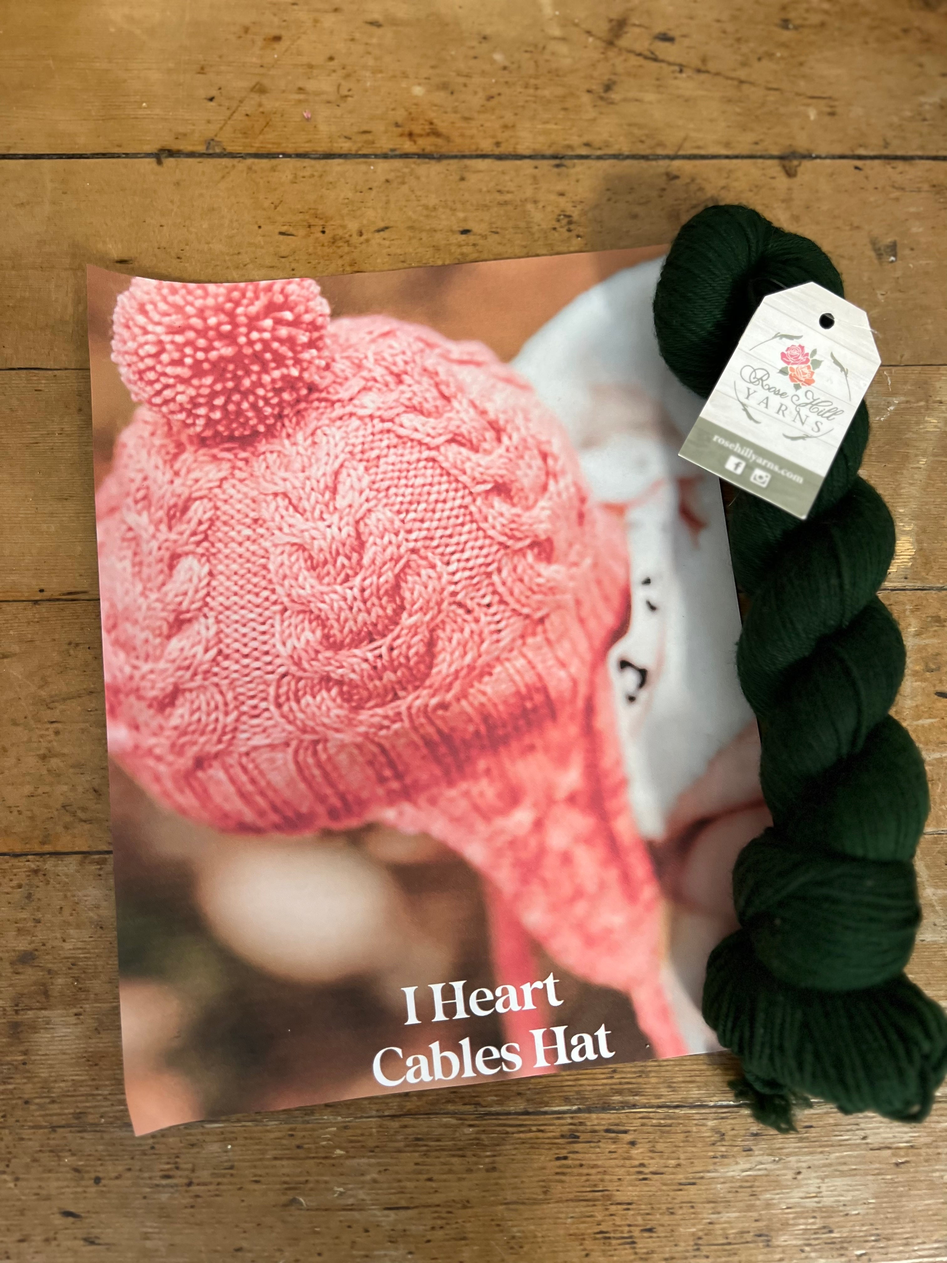 I Heart Cables Hat Kit