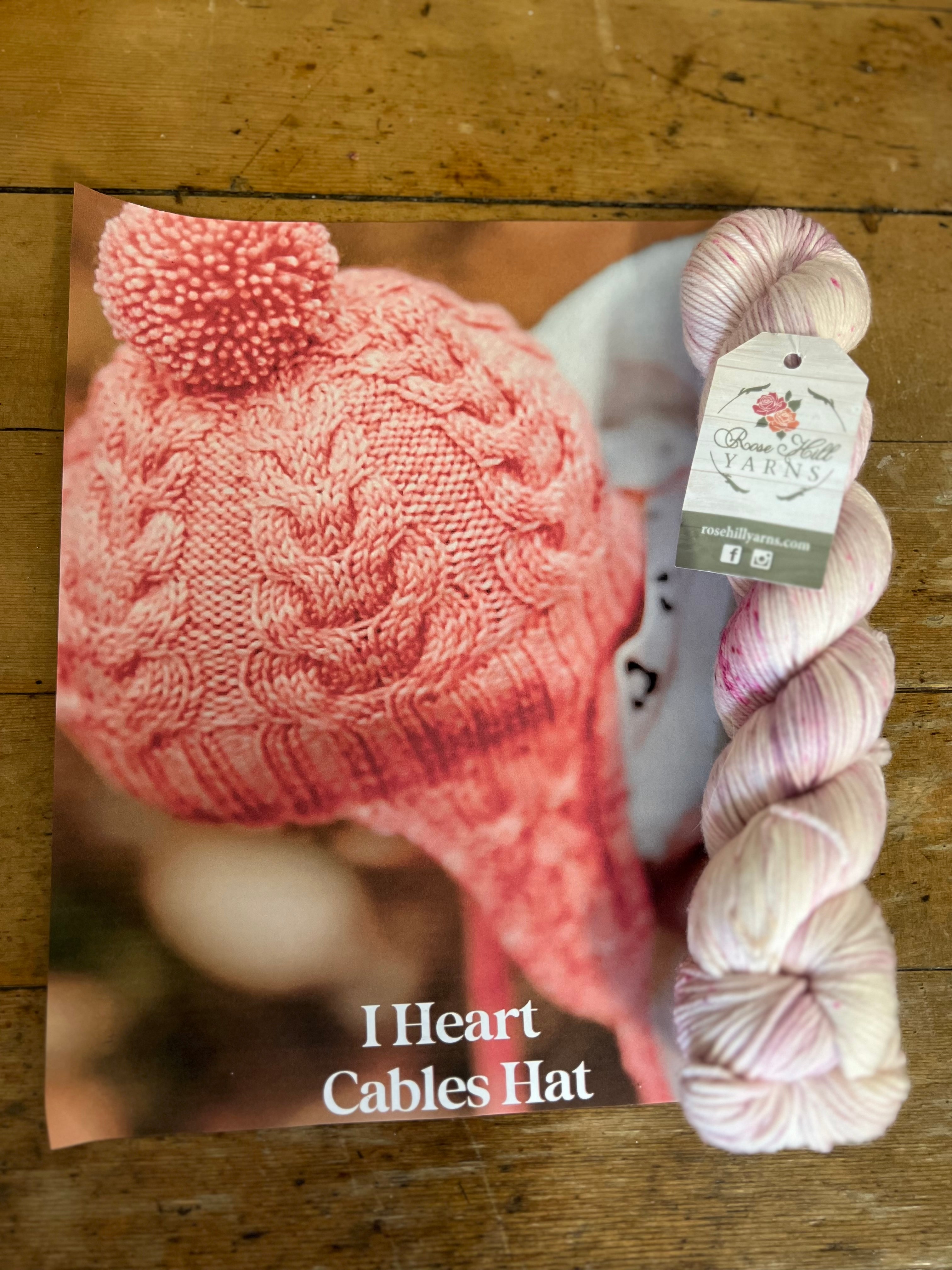 I Heart Cables Hat Kit