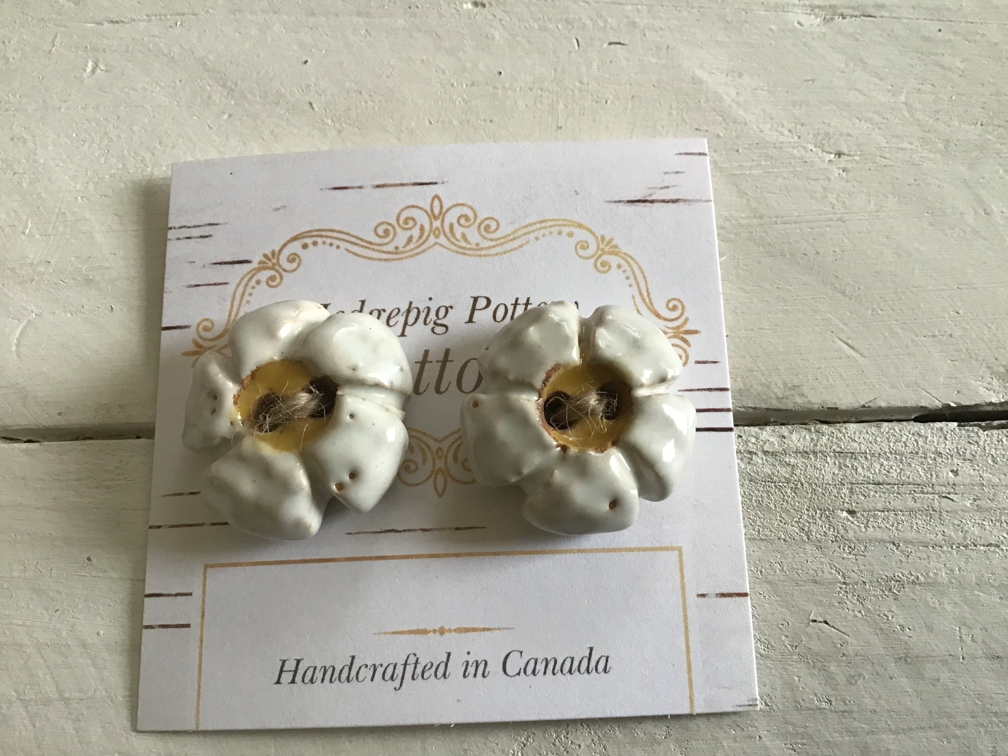 Hedgepig Pottery Buttons