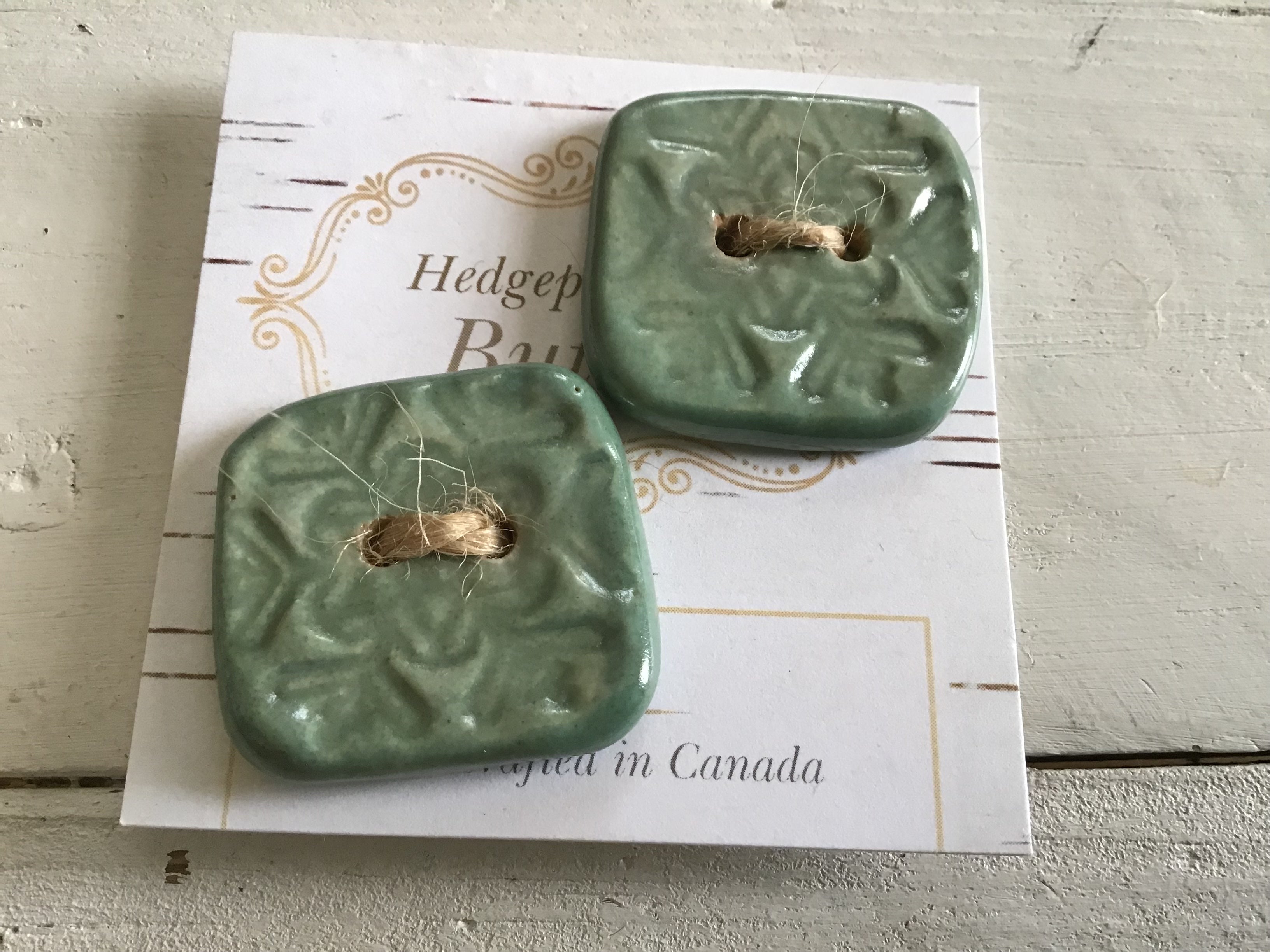 Hedgepig Pottery Buttons