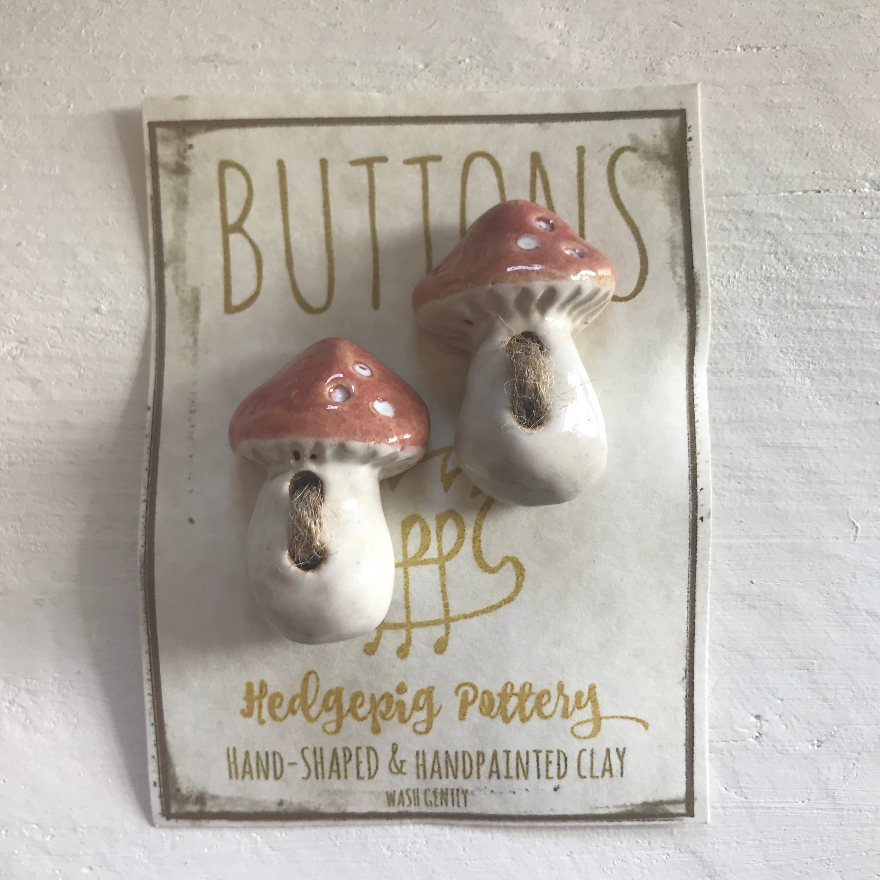 Hedgepig Pottery Buttons