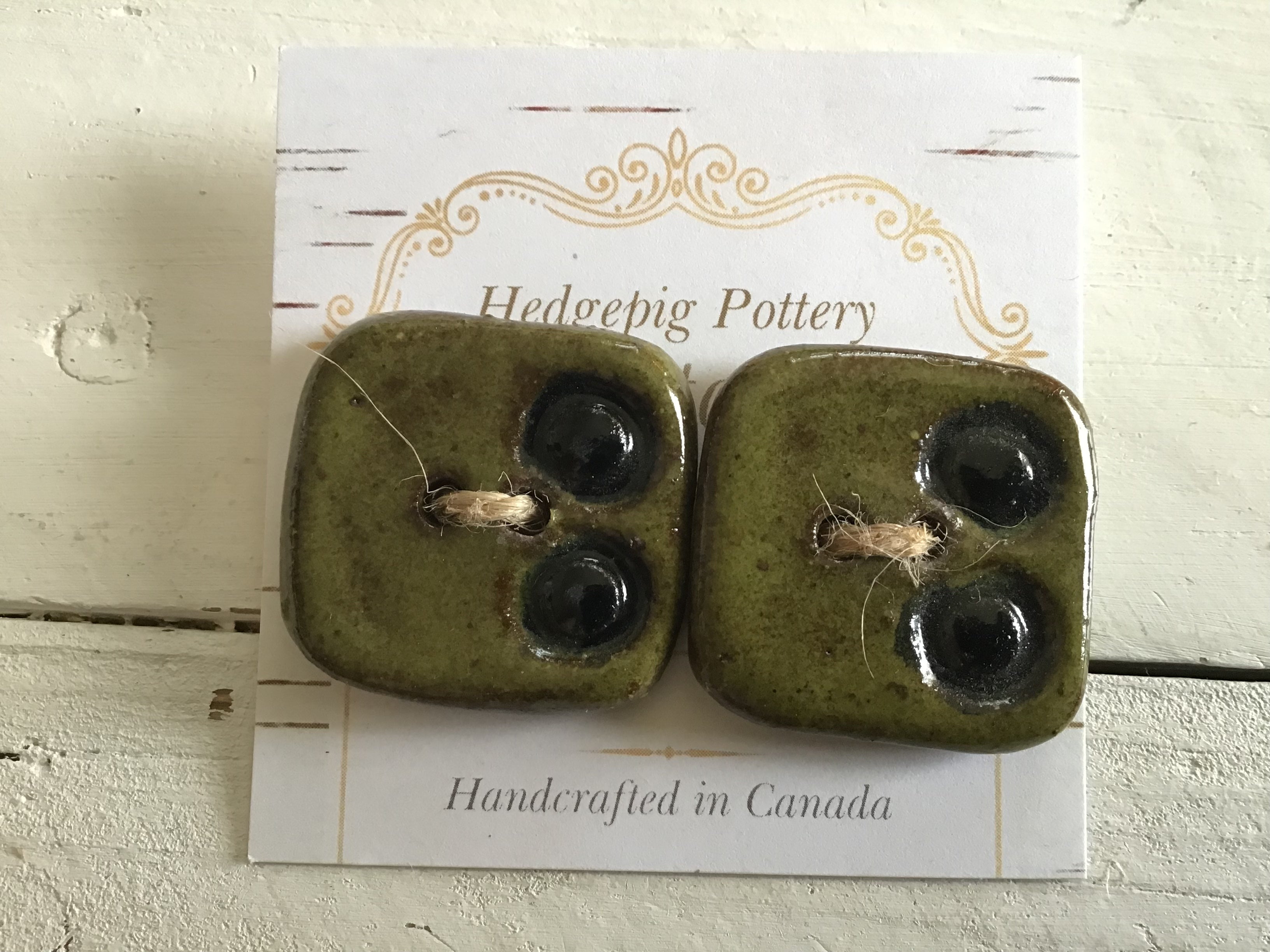 Hedgepig Pottery Buttons