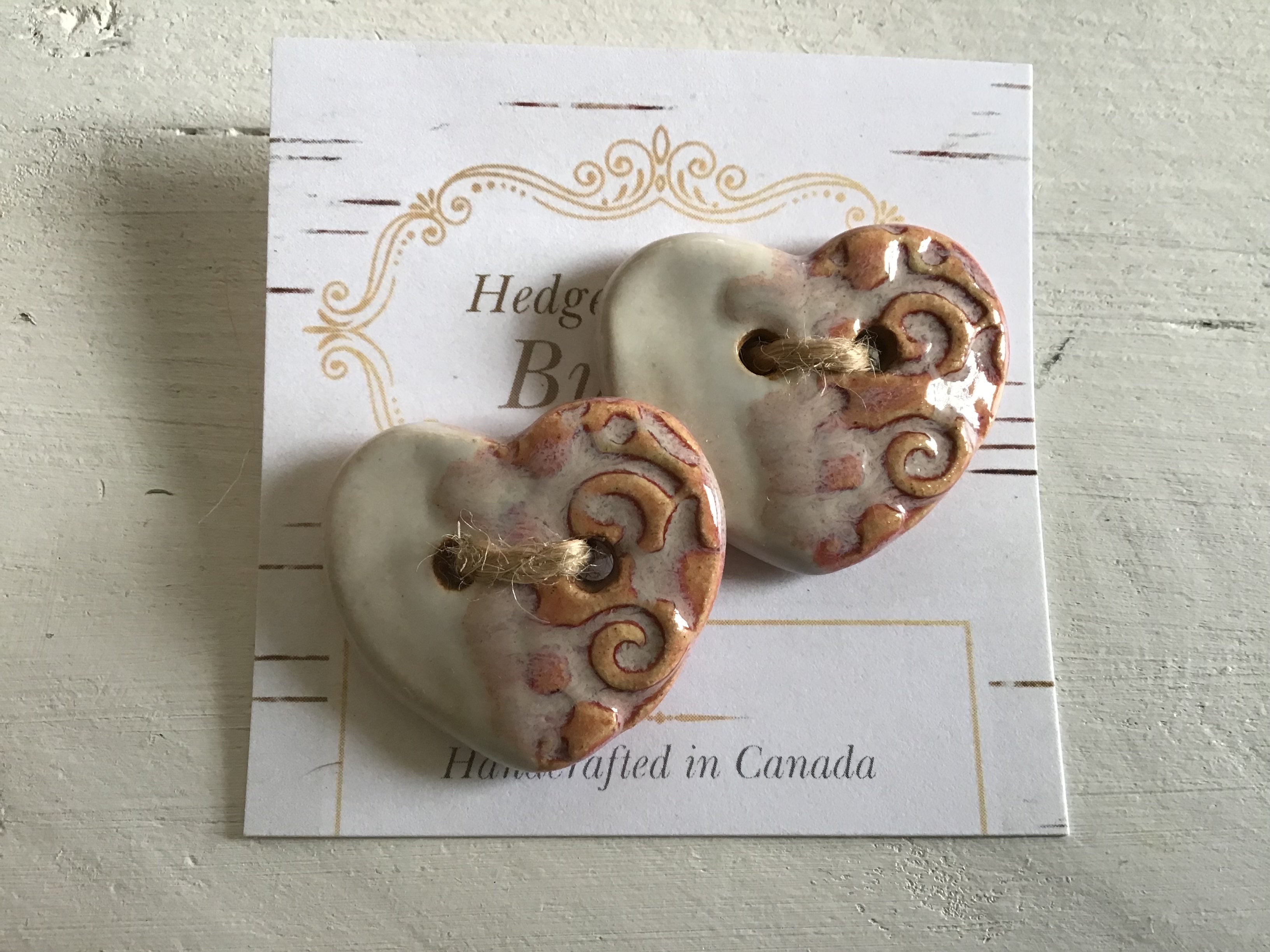 Hedgepig Pottery Buttons