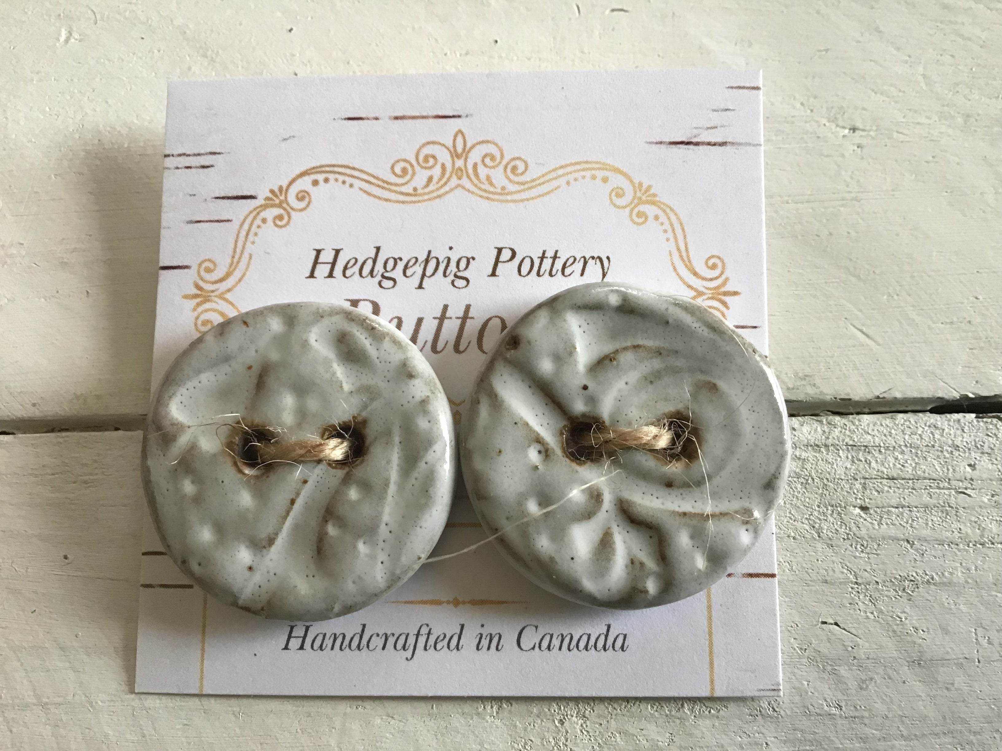Hedgepig Pottery Buttons