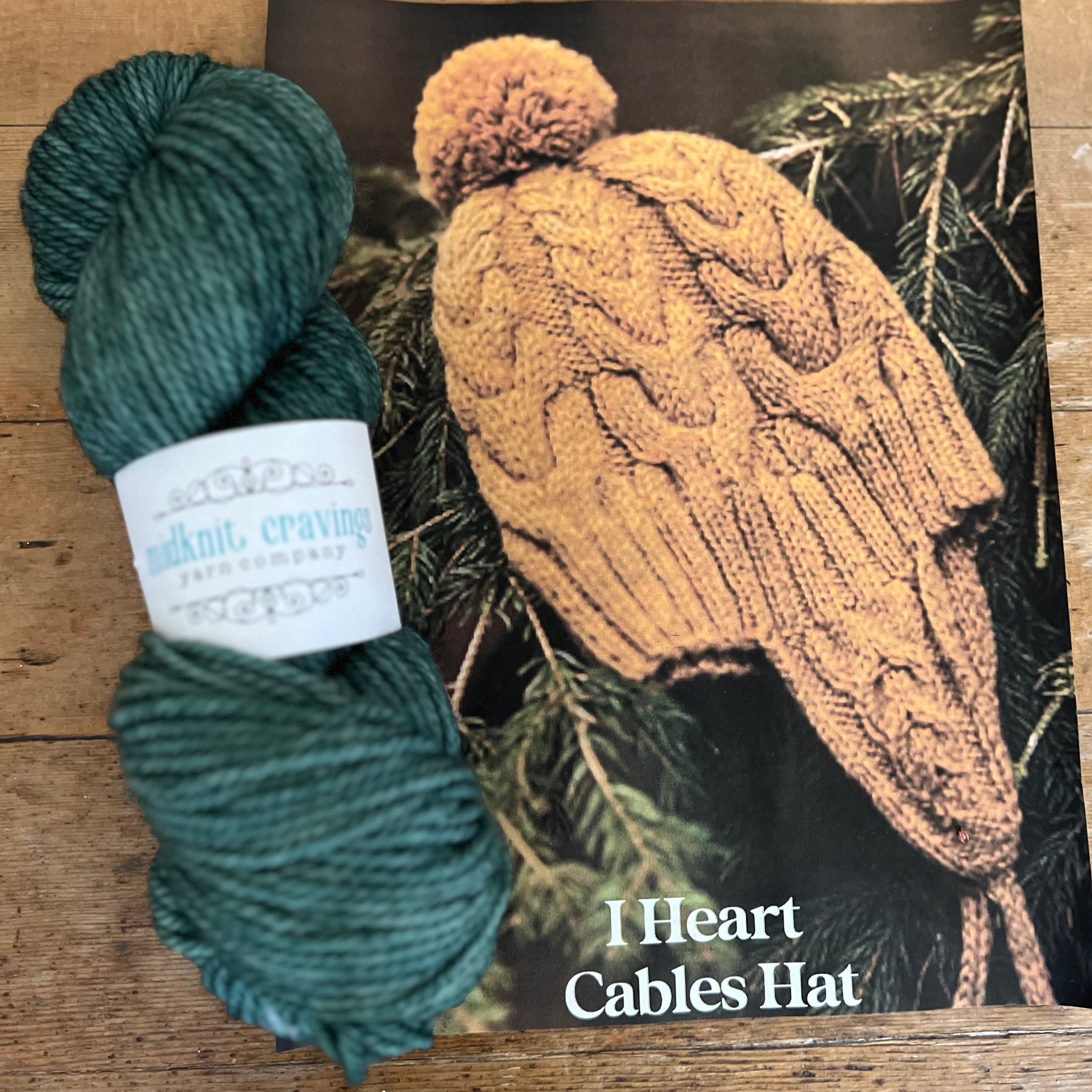 I Heart Cables Hat Kit