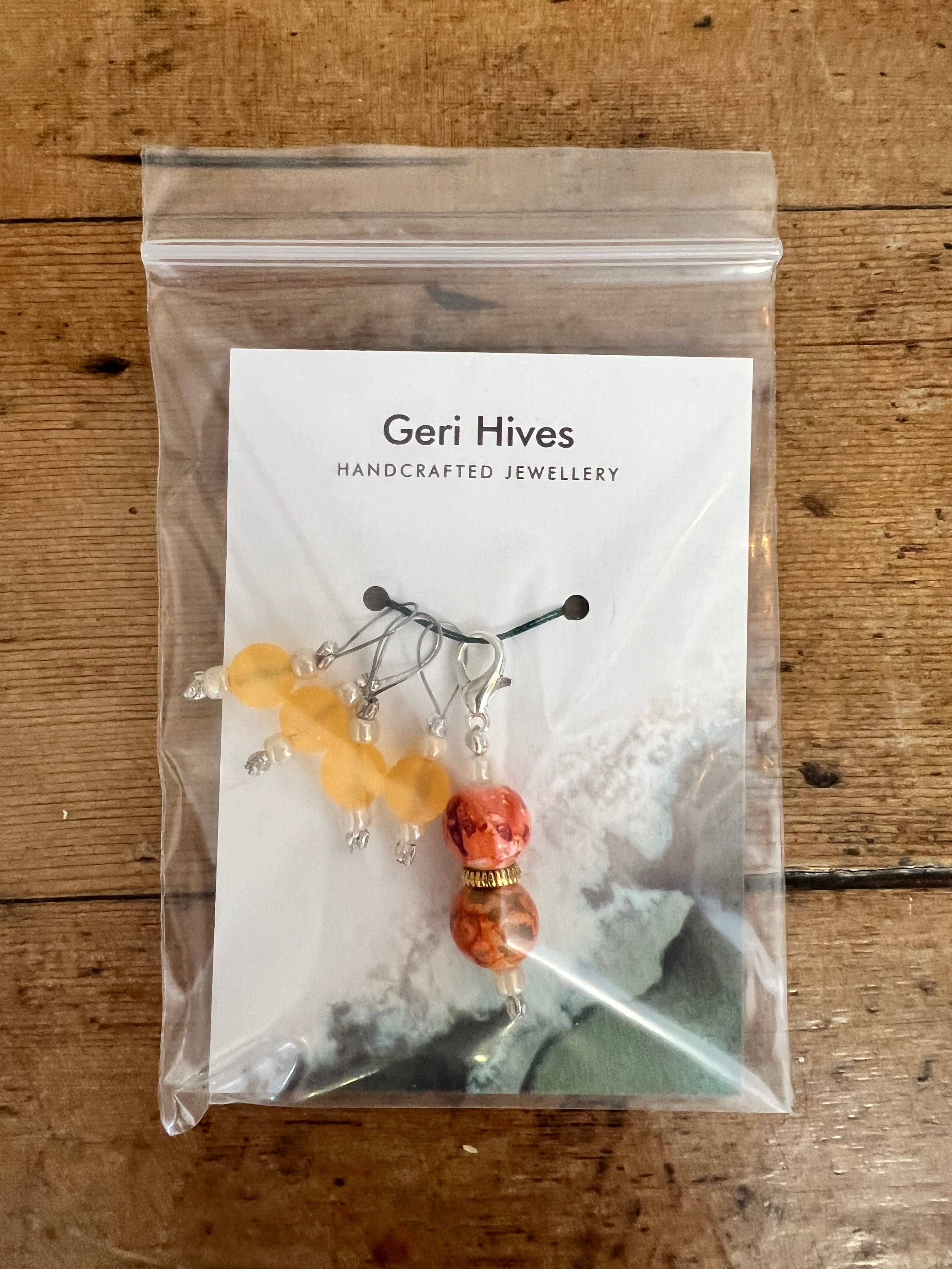 Geri Hives Gem Stitchmarkers
