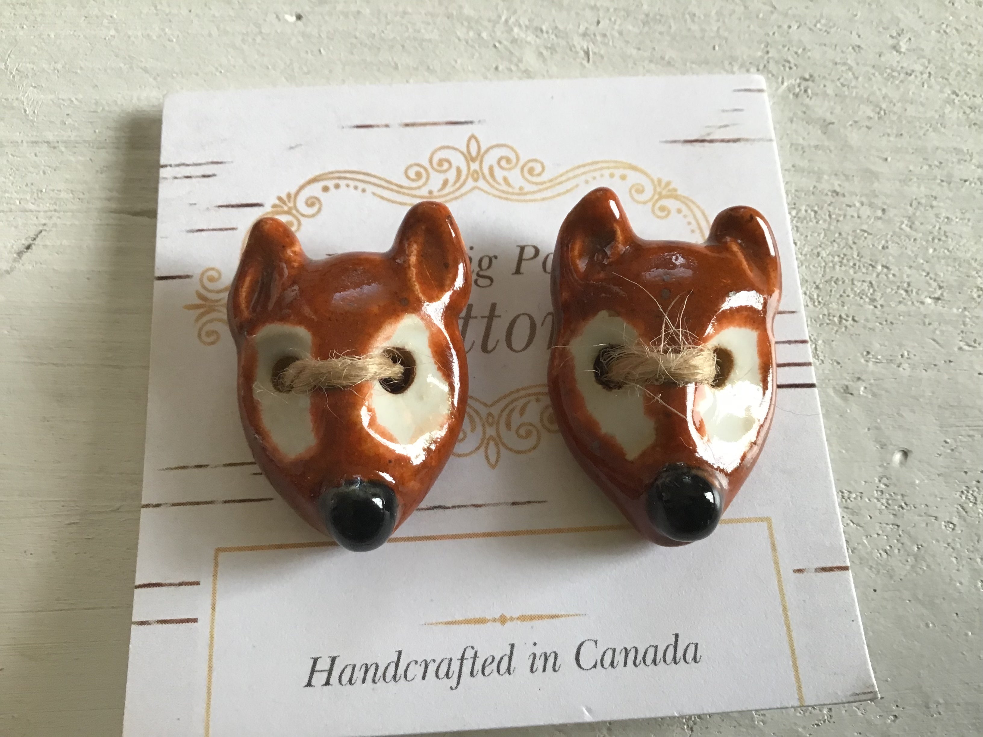 Hedgepig Pottery Buttons