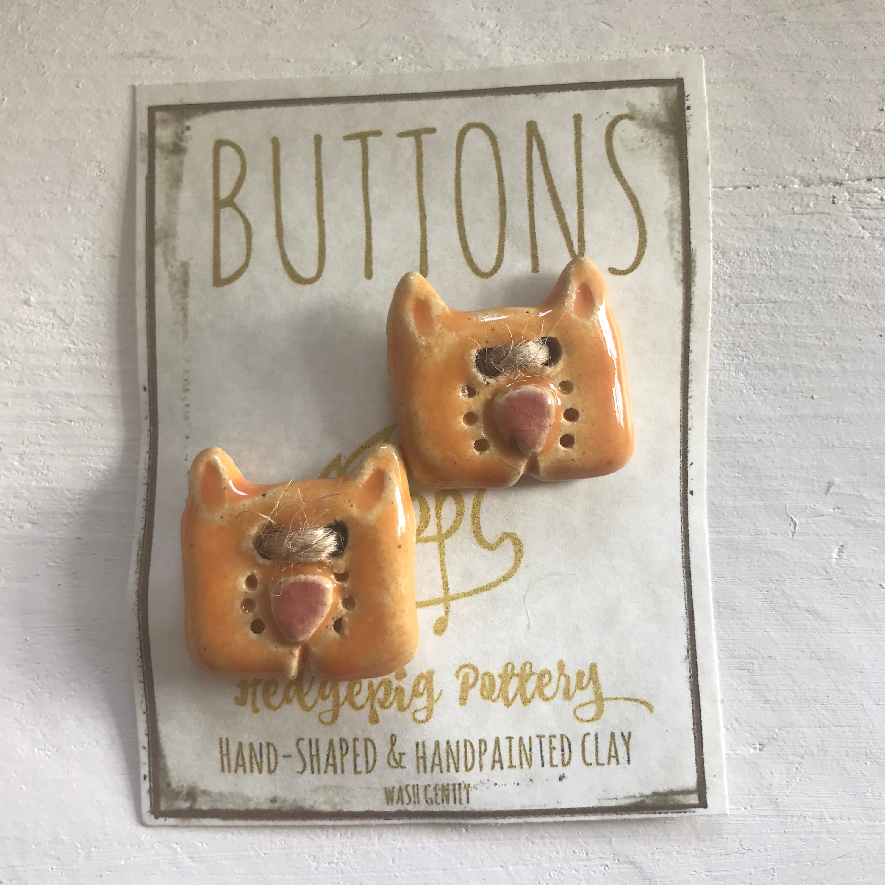 Hedgepig Pottery Buttons