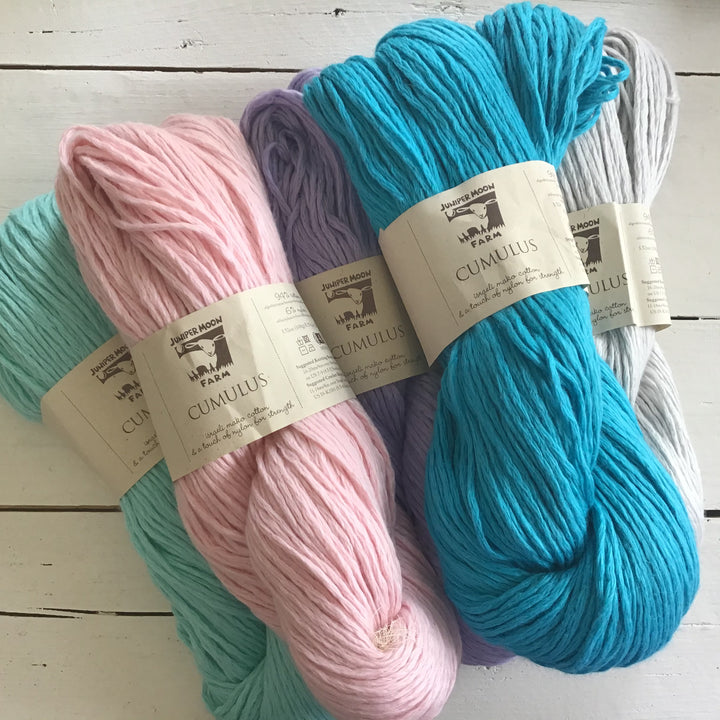 Juniper Moon- Cumulus Yarn- Israeli cotton and nylon-add it to your stash now!!