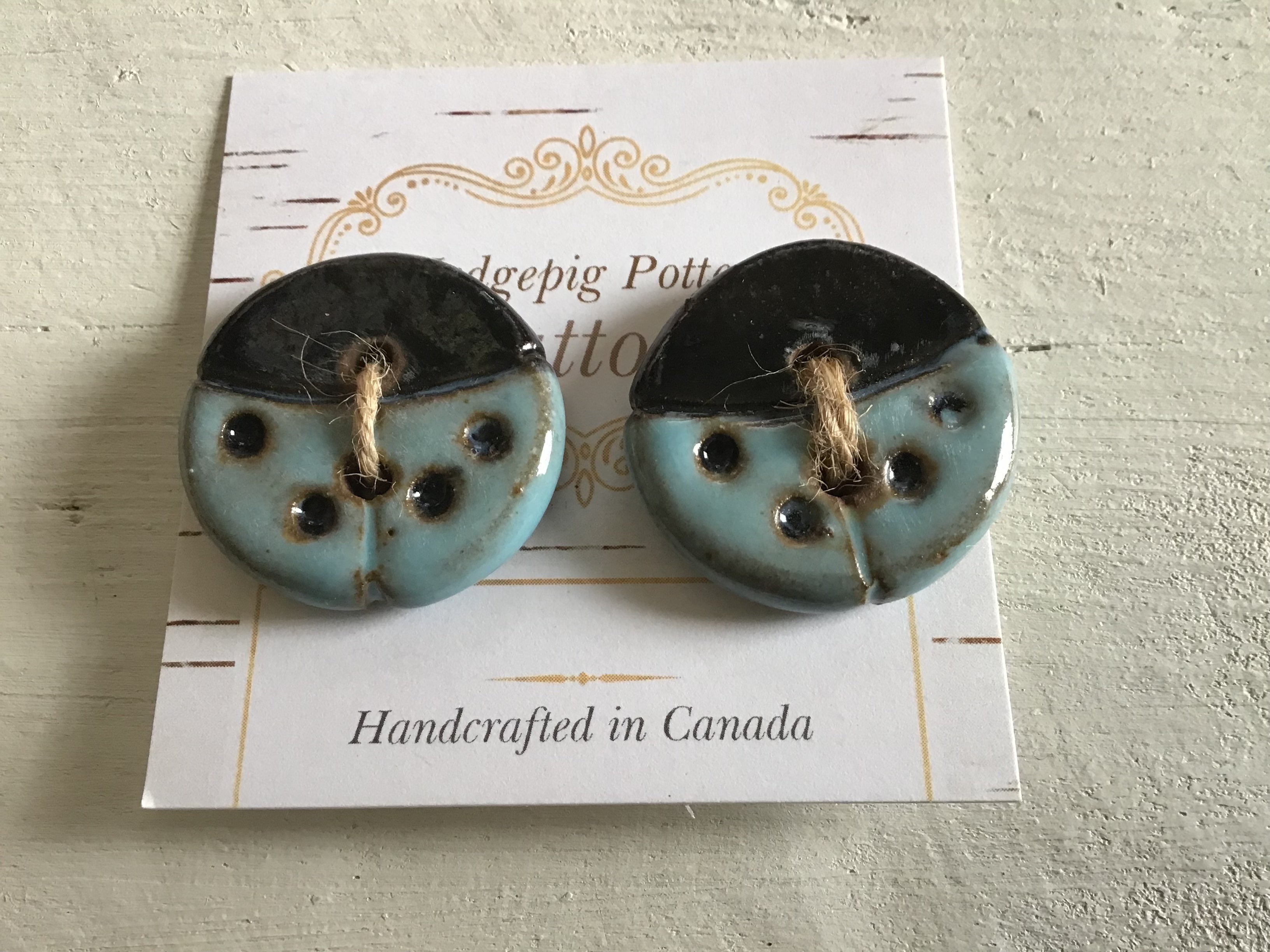 Hedgepig Pottery Buttons