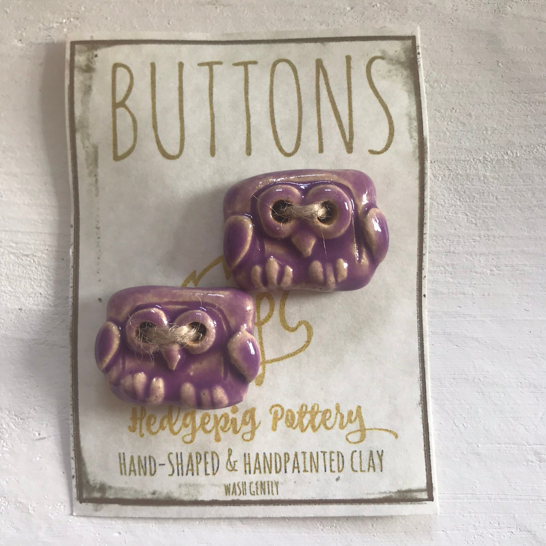 Hedgepig Pottery Buttons
