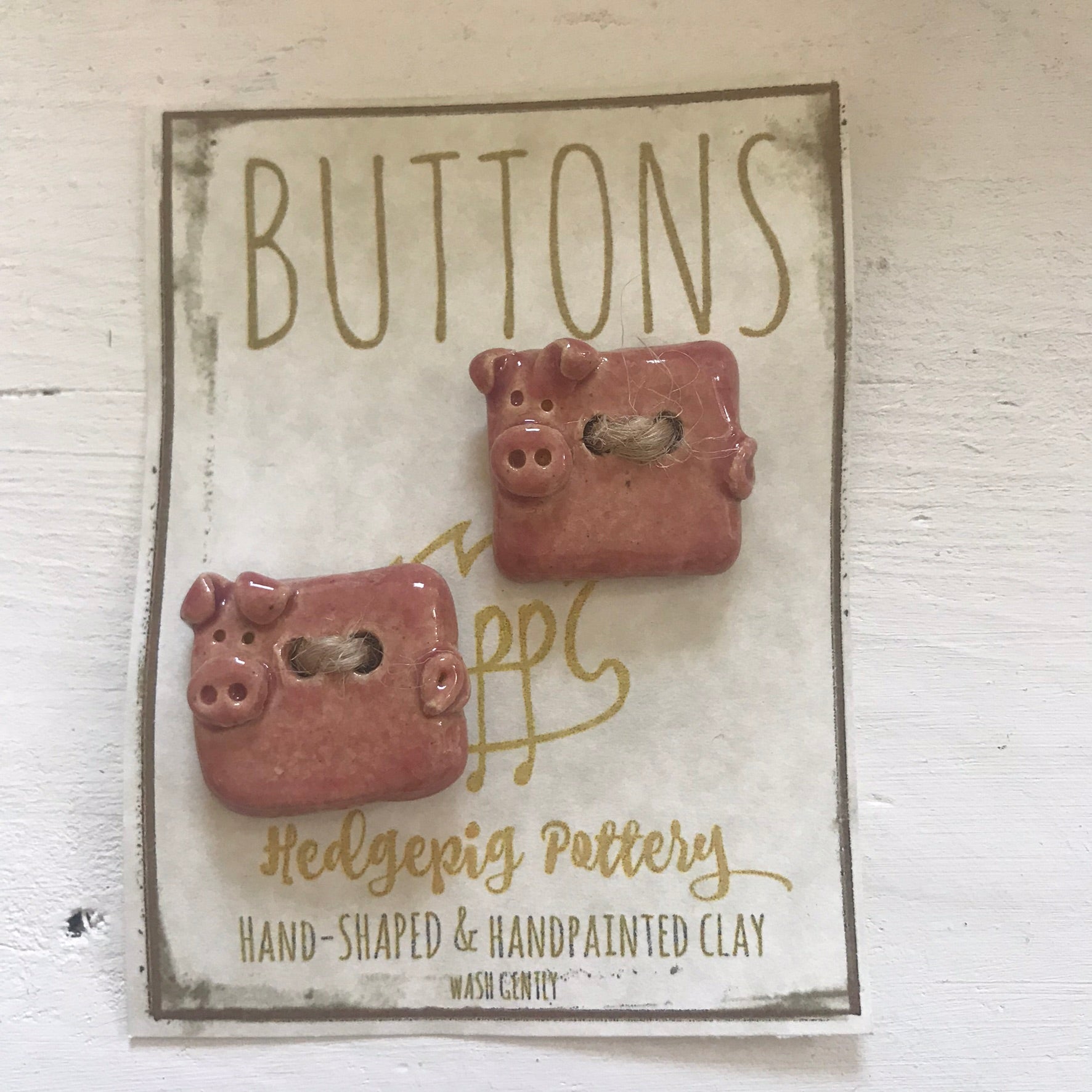 Hedgepig Pottery Buttons
