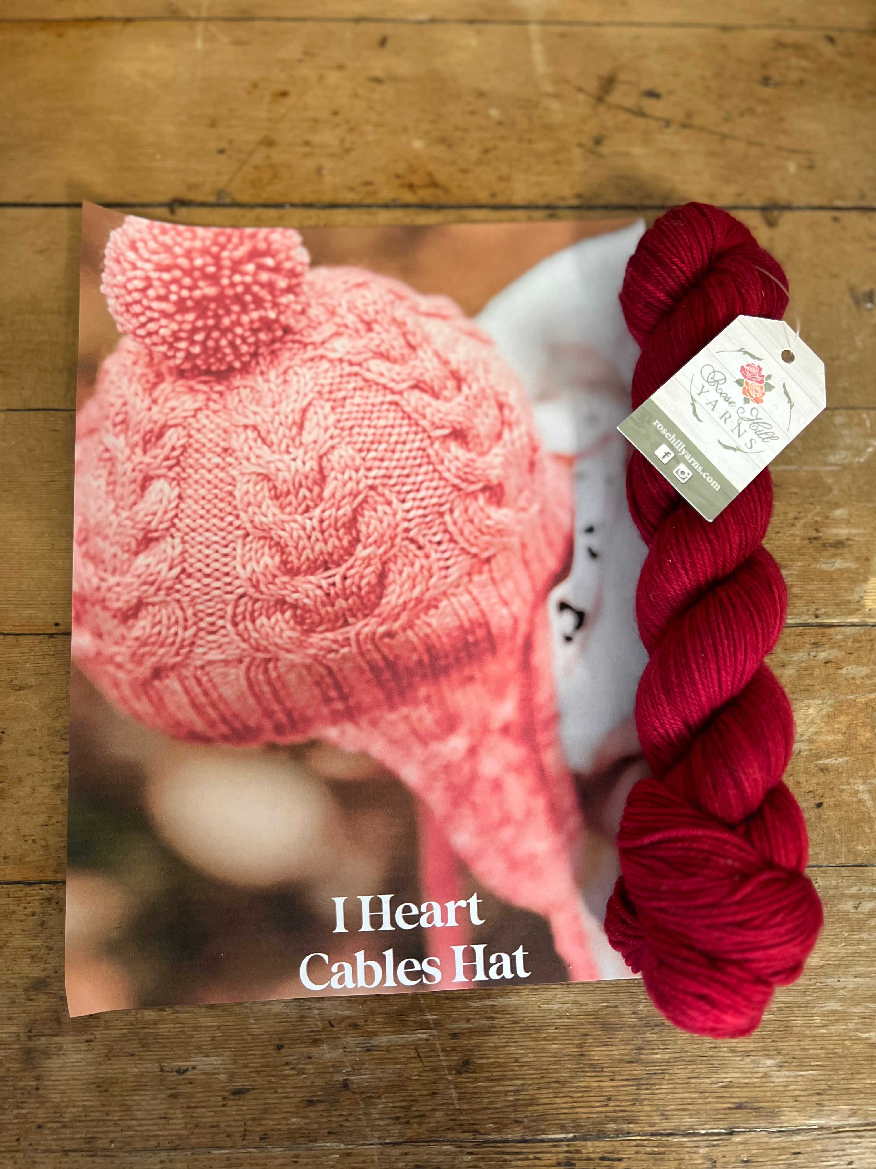 I Heart Cables Hat Kit
