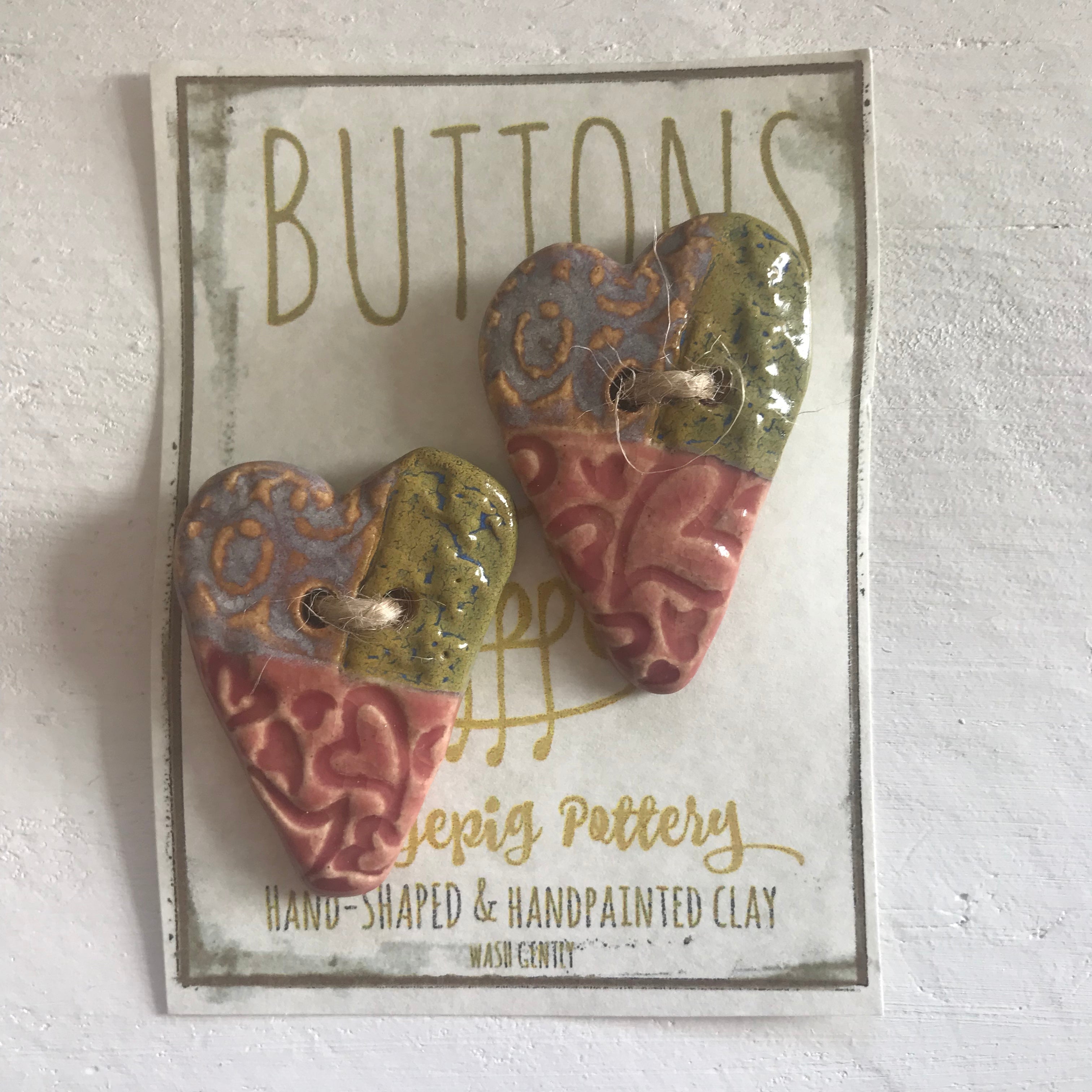 Hedgepig Pottery Buttons