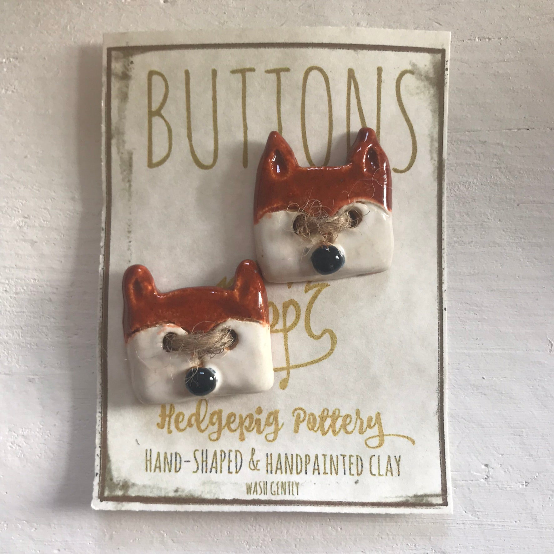 Hedgepig Pottery Buttons