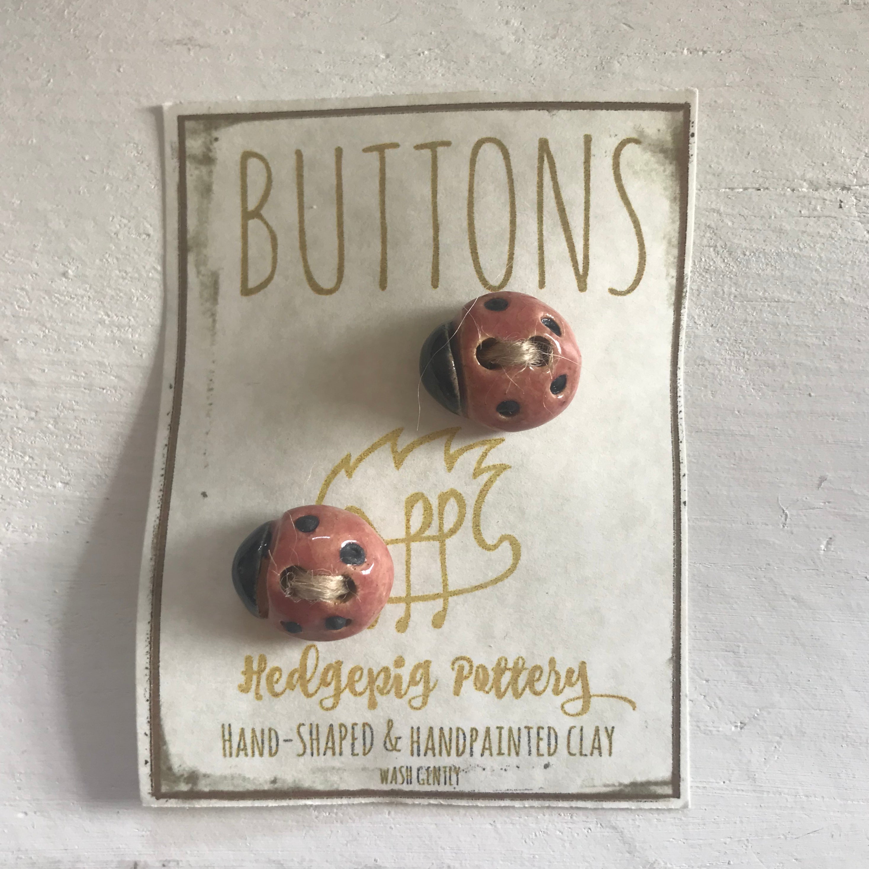 Hedgepig Pottery Buttons