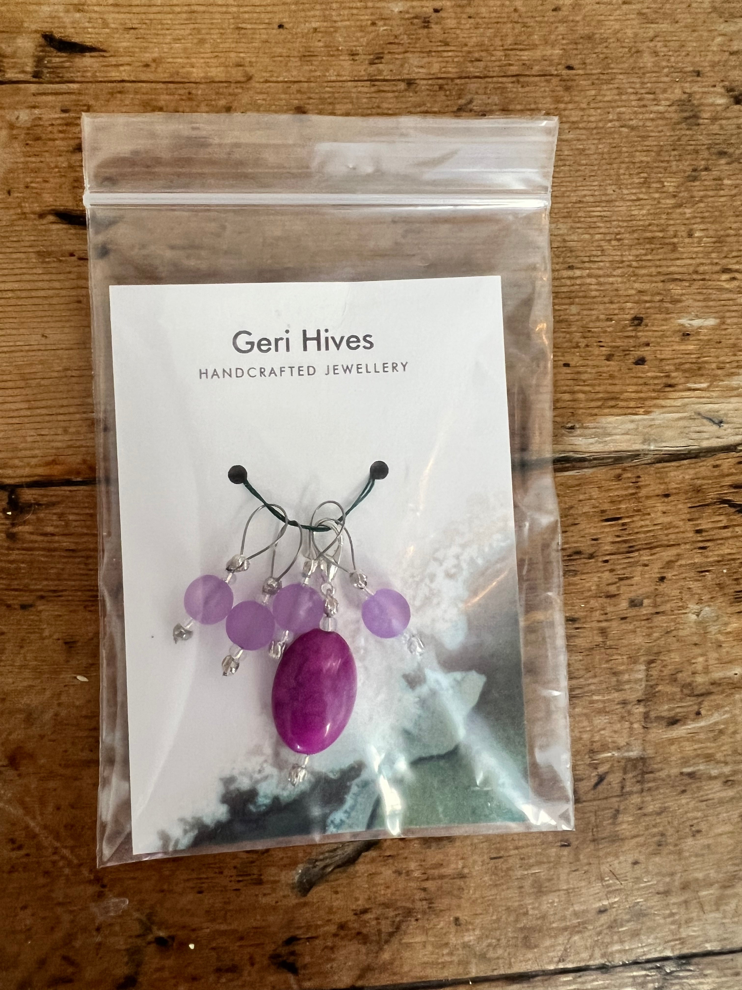 Geri Hives Gem Stitchmarkers