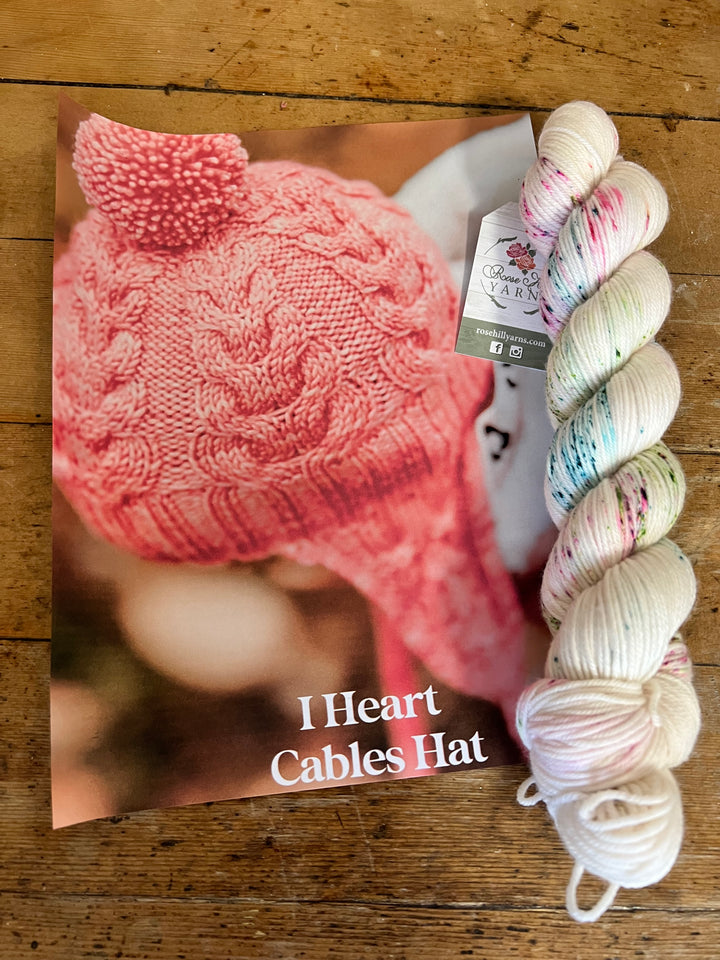 I Heart Cables Hat Kit