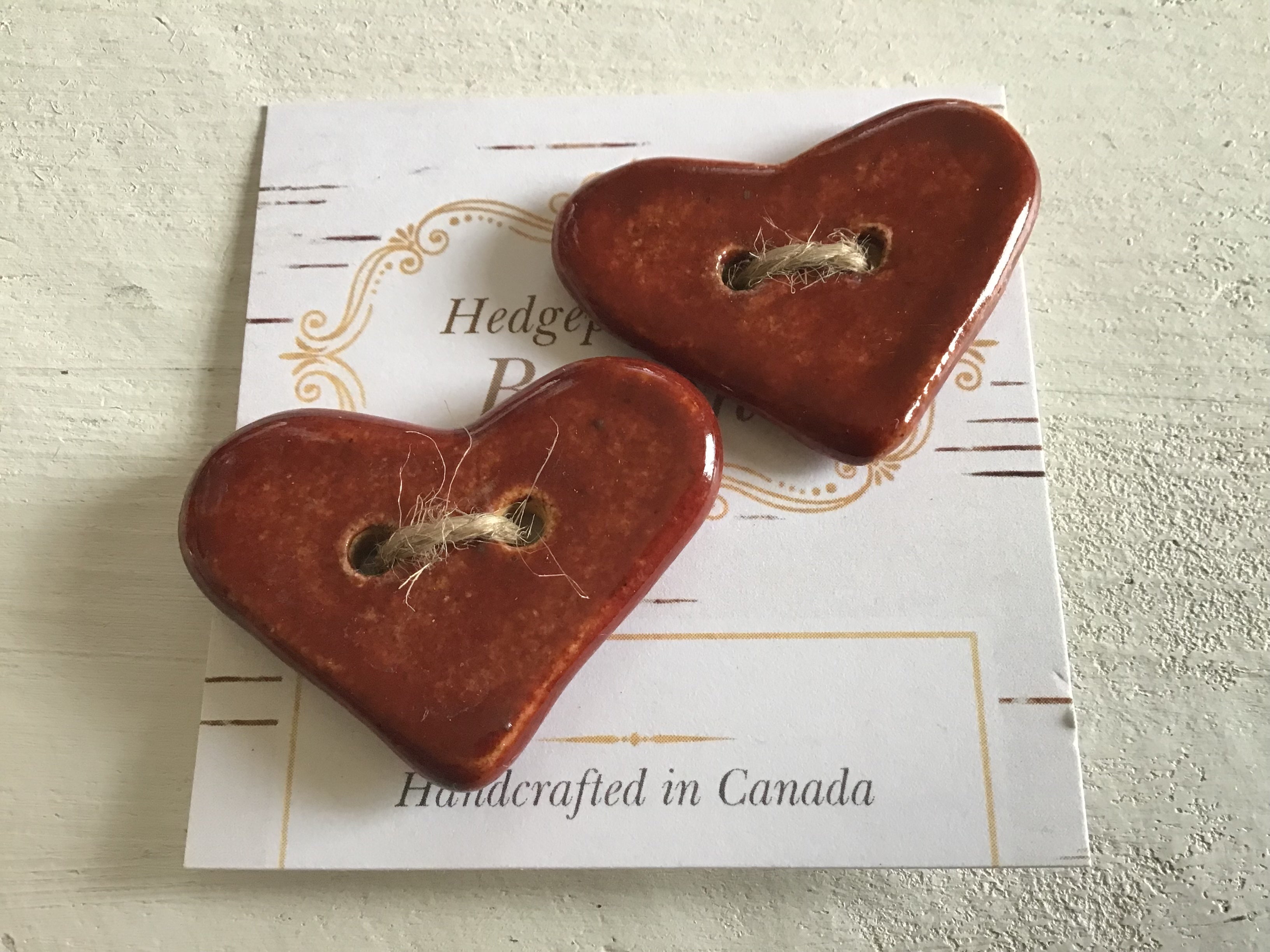 Hedgepig Pottery Buttons