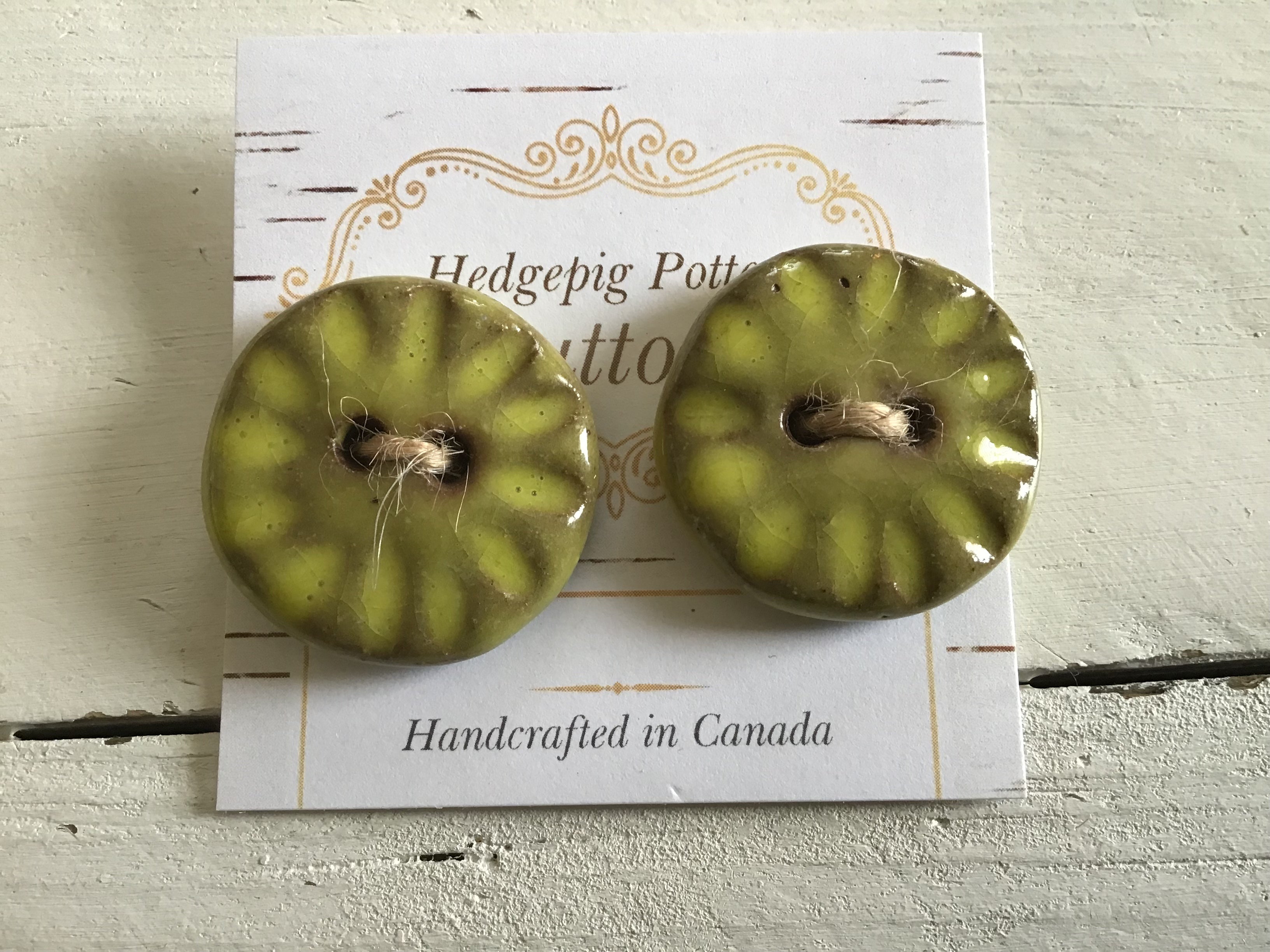 Hedgepig Pottery Buttons