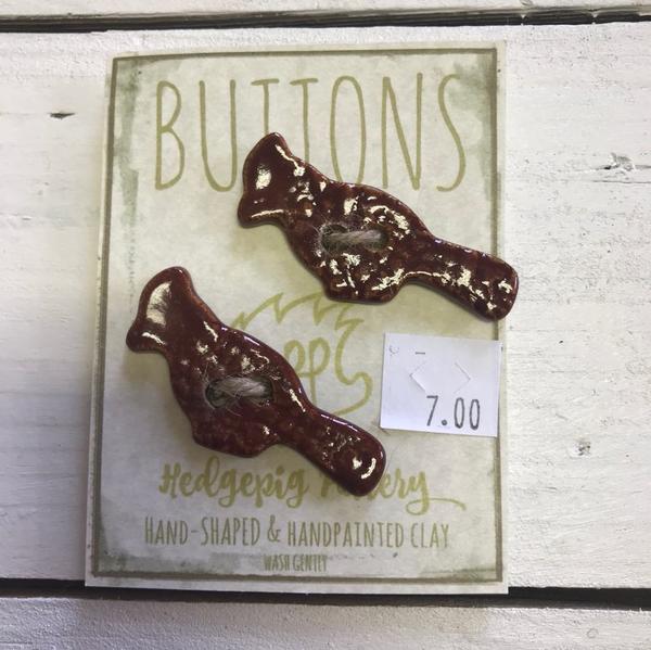 Hedgepig Pottery Buttons