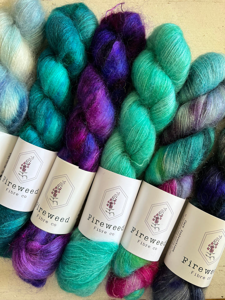 Fireweed Fibre Co Anemone Mohair Lace