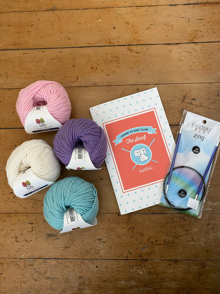 Learn to Knit Club:  Scarf Kit