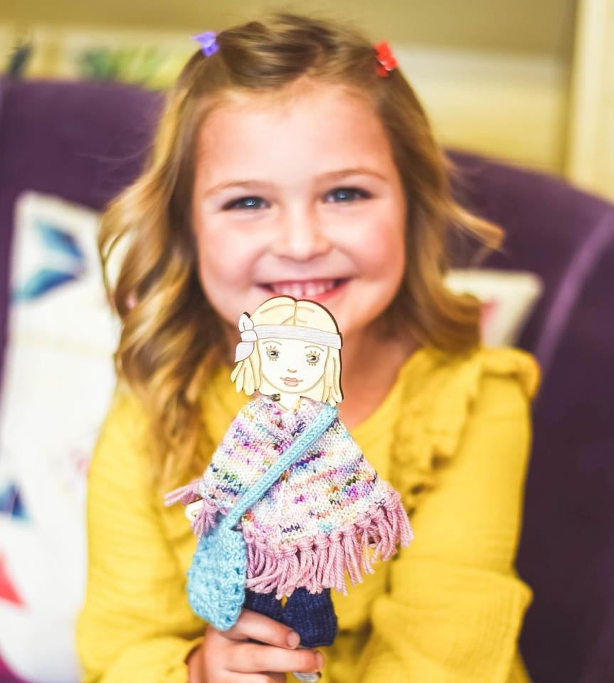 Hippy Annie Wooden Customizable Doll