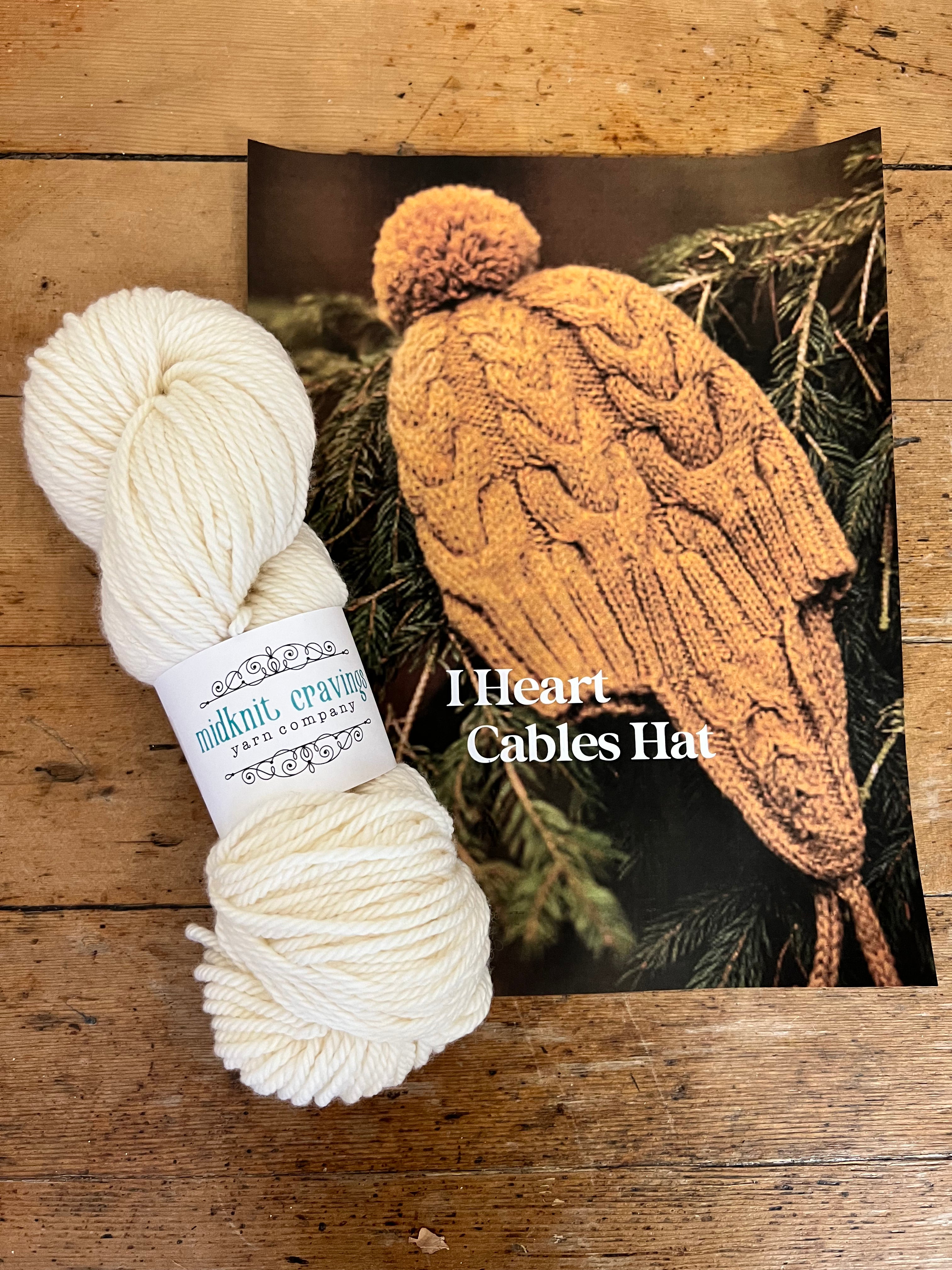 I Heart Cables Hat Kit